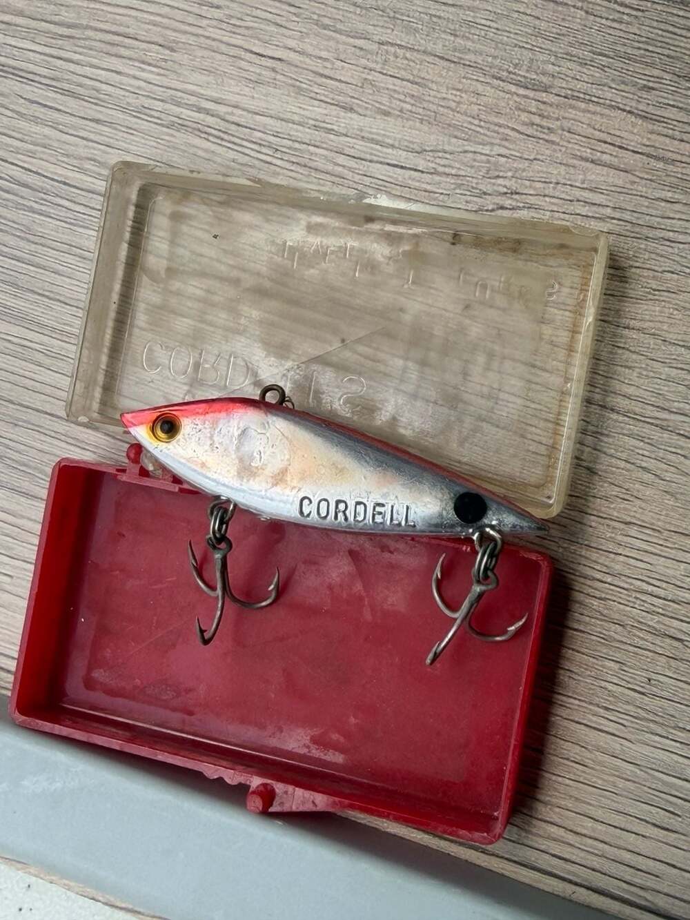Vintage Cotton Cordell Spot Lipless Crankbait Fishing Lure with Original Case